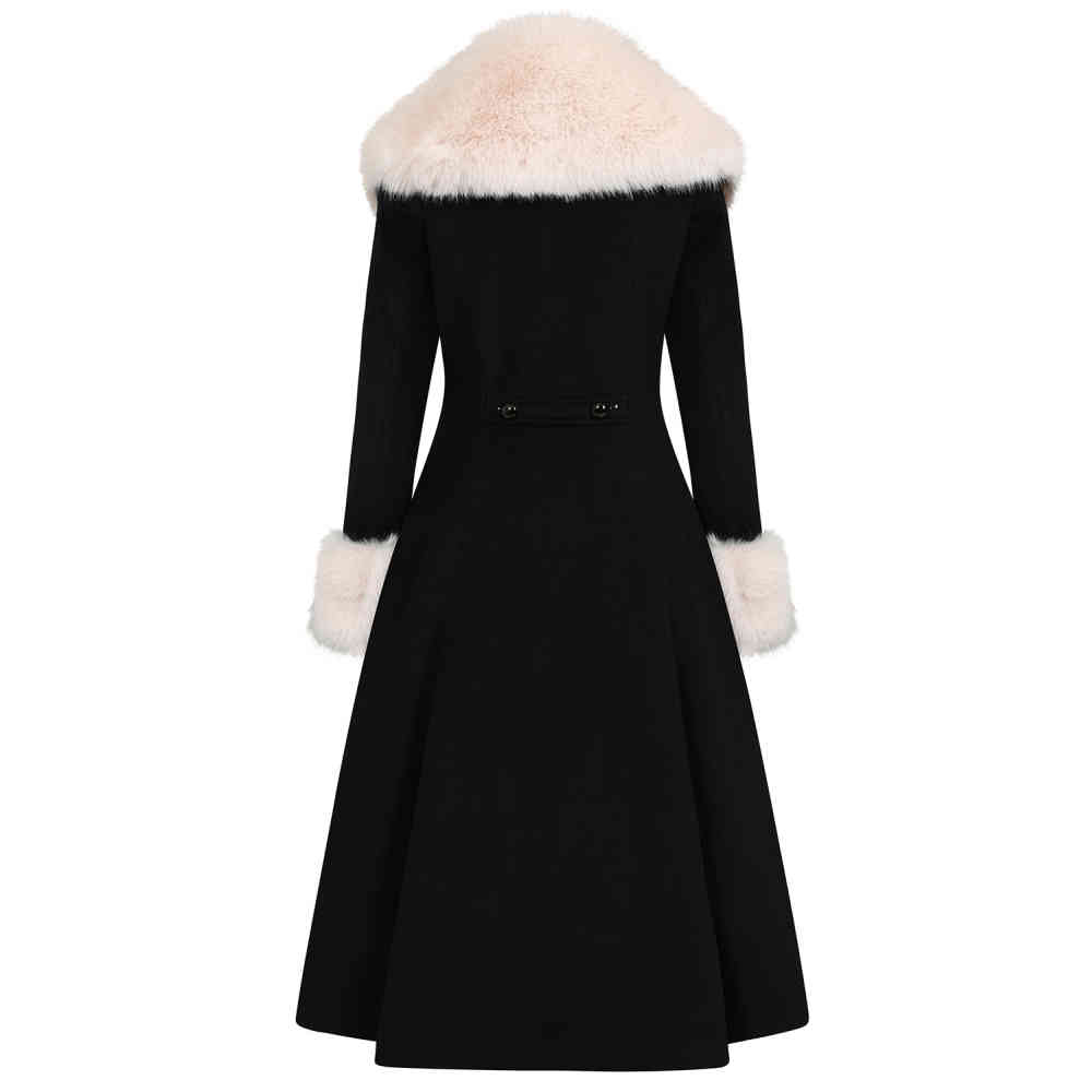 Banned - Martha Fur Winterjas - Zwart
